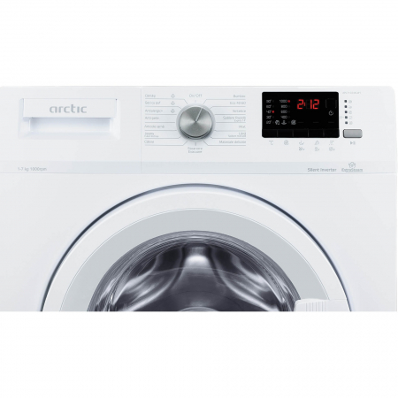 Masina de spalat rufe Arctic APL71024XLW1, 7 kg, 1000 rpm, Clasa D, Add-In, Motor Silent Inverter, ExtraSteam, ECO DOSE, Rapid+, Alb [1]