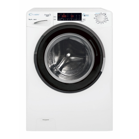 Resigilate - Masina de spalat rufe Candy GRAND'O VITA GVS 149THN3, 9 kg, 1400 rpm, Clasa A+++, Motor Inverter, Display Touch, Functii Smart, NFC, Voice Control, 60 cm, Alb