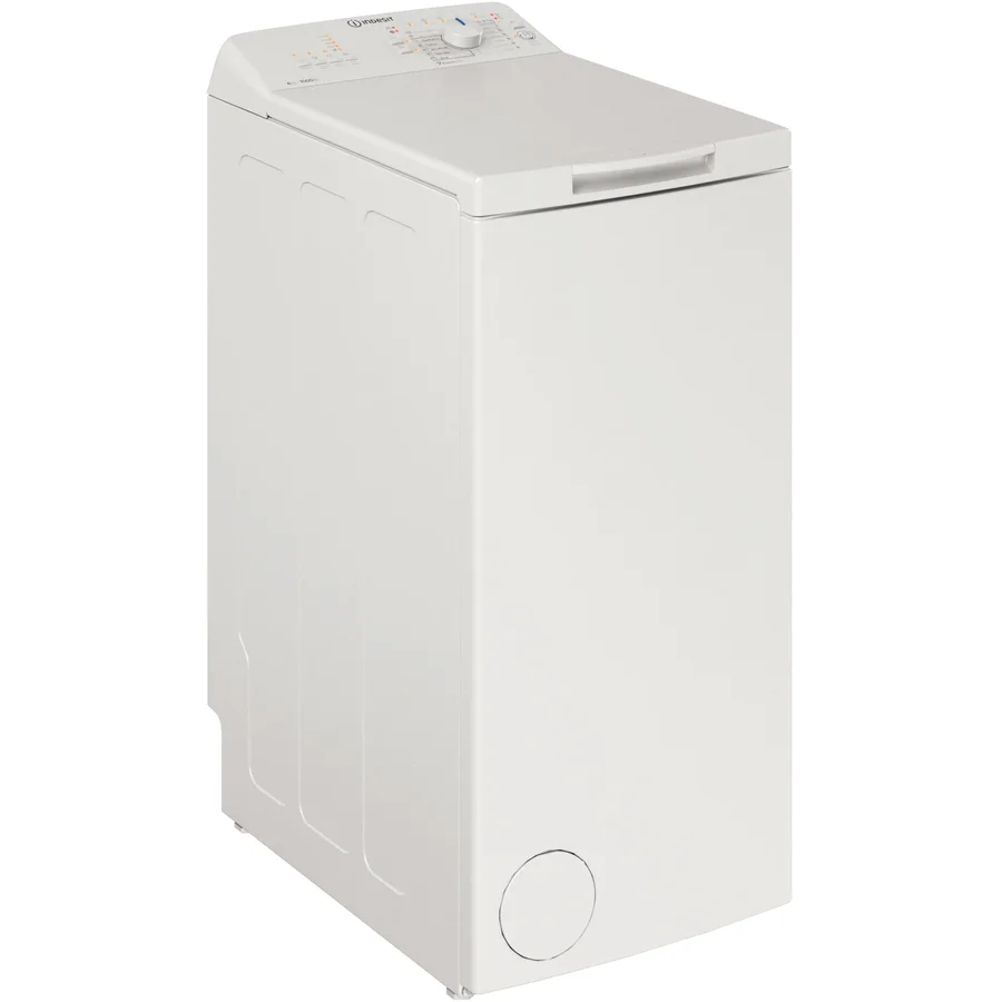 Electrocasnice mari - Masina de spalat rufe cu incarcare verticala Indesit BTWL60400EE/N, 6 kg, 1000 RPM, Clasa C, Display LED, Turn&Go, Alb