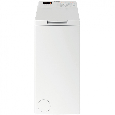 Masini de spalat rufe - Masina de spalat rufe cu incarcare verticala Indesit BTWS72200EU/N, 7 kg, 1200 rpm, Clasa E, Turn&Go, Display digital, Alb