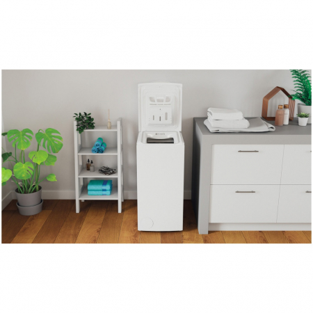 Masina de spalat rufe cu incarcare verticala Indesit BTWS72200EU/N, 7 kg, 1200 rpm, Clasa E, Turn&Go, Display digital, Alb [8]