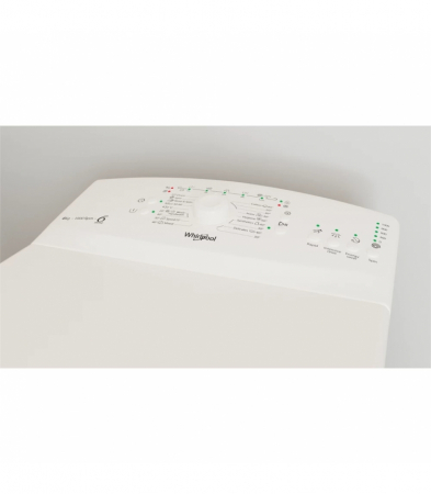 Masina de spalat rufe cu incarcare verticala Whirlpool TDLR 6040L EU/N, Clasa C, Capacitate 6 Kg, 1000 rpm, 6th Sense, Alb [3]