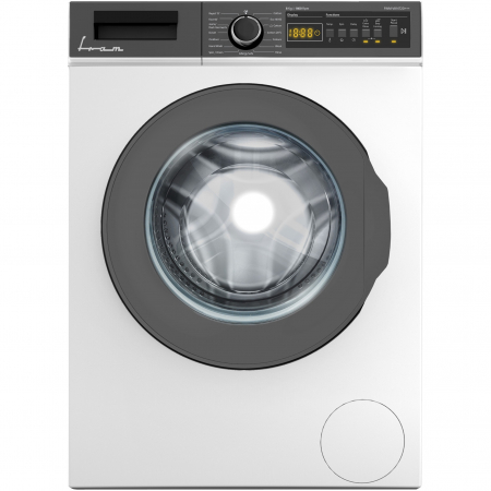 PROMOTII - Masina de spalat rufe Fram FWM-V814T2D+++, 8 kg, 1400 rpm, Clasa D, Display digital, Start intarziat, Anti-sifonare, Eco-Logic, Allergy safe, Alb