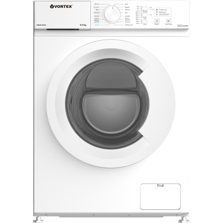 Masini de spalat rufe - Masina de spalat rufe frontala slim VORTEX VMA61201S, Steam, 6 kg, 1000rpm, Clasa A, alb