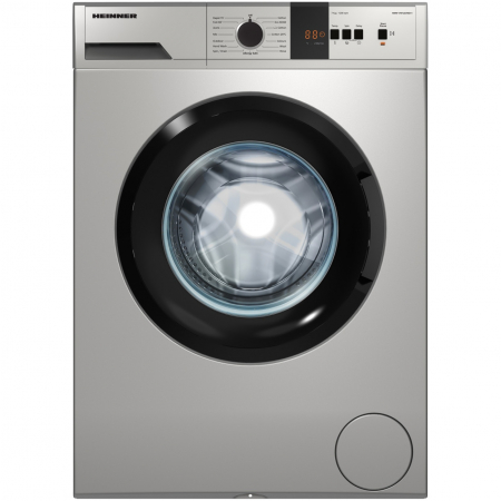 Masini de spalat - Masina de spalat rufe Heinner HWM-VT0712CHSD++, 7 kg, 1200 rpm, Clasa D, Display digital, Functie Start intarziat, Argintiu