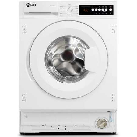 Masini de spalat - Masina de Spalat Rufe Incorporabila LDK Higeea 812DD BUILT-IN, 8 KG, 1200RPM, Clasa D, Alb