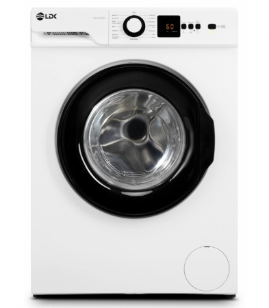 Masini de spalat - Masina de spalat rufe LDK Higeea 812DD, Clasa D, Capacitate 8 Kg, 1200 rpm, 15 programe, Anti-Alergic, Amanare pornire, Display LED, Alb