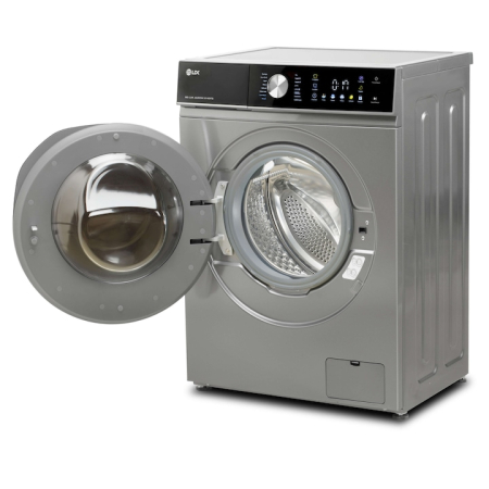 Masina de spalat rufe LDK Queen 814DITS, 8 Kg, Clasa A, 1400 rpm, 16 programe, Control Touch, Steam, Super Spa, Storm Wash, Night wash, My Cycle, Amanare pornire, Motor Inverter, Argintiu [2]