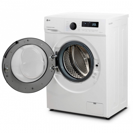 Masina de spalat rufe LDK Queen INV714SBKD, Clasa A, Capacitate 7 Kg, 1400 rpm, Steam, Amanare pornire, DrumClean, Motor Inverter, Alb [1]