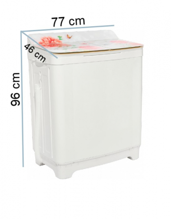 Masina de spalat rufe semiautomata Buntz BMS-85, 8.5 Kg, Capacitate rufe stoarcere 6Kg, 300 W, 300 RPM, Alb [1]