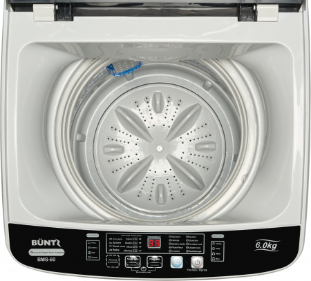 Masina de spalat rufe semiautomata, cuva din inox, Büntz BMS-60, 6 kg, 10 Programe spalare, Display Led, 700 RPM, 310 W, storcator incorporat, Gri [3]