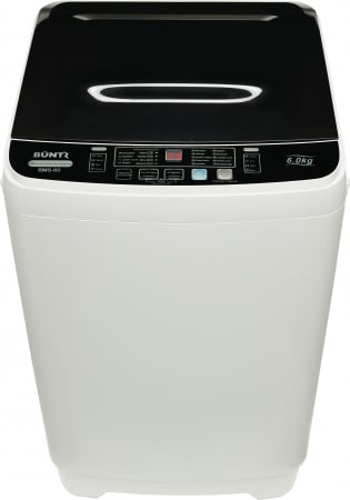 Electrocasnice mari - Masina de spalat rufe semiautomata, cuva din inox, Büntz BMS-60, 6 kg, 10 Programe spalare, Display Led, 700 RPM, 310 W, storcator incorporat, Gri