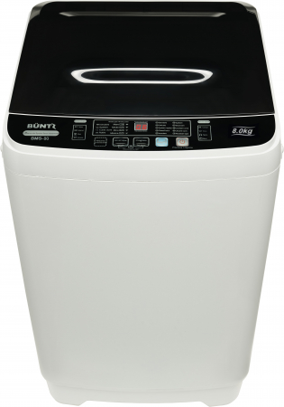 Masina de spalat rufe semiautomata, cuva din inox, Büntz BMS-80, 8 kg, 10 Programe spalare, Display Led, 700 RPM, 355 W, storcator incorporat, Gri - Resigilat