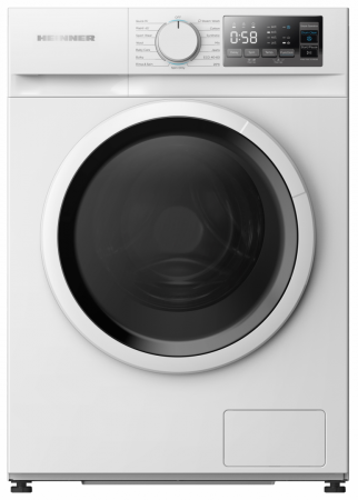 Masini de spalat - Masina de spalat rufe slim Heinner HWM-M914IVNA+++, 9 kg, 1400 rpm, Clasa A, Motor inverter, Display digital, Blocare acces copii, Alb