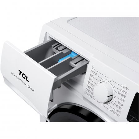 Masina de spalat rufe TCL FF0612WB1, 6 kg, 1200 RPM, Clasa B, Motor Inverter, Steam Wash, Drum Clean, Honeycomb Drum, Alb [4]