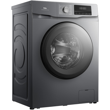 Masina de spalat rufe TCL FF0814SA1, 8 kg, 1400 RPM, Clasa A, BLDC Inverter Motor, Steam Wash, Drum Clean, 24 Hour Delay, Honeycomb Drum, Quick Wash 18 min, Add Garment, 16 Programe, Argintiu [2]