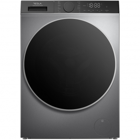 Electrocasnice mari - Masina de spalat rufe Tesla WF91480T, 9 kg, 1400 RPM, Clasa A, Inverter, Steam, Smart, Control Touch, LED, Argintiu