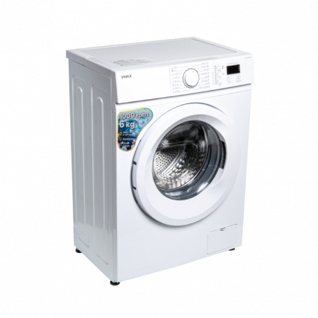 Masina de spalat rufe VIVAX WFL-100616CDS, 6 kg, 1000 RPM, Clasa E, Display digital, Children's sensitive laundry, Eco, Control electronic, Blocare acces copii, Temperatura reglabila, Drum Clean Sterilization, Program Rapid, Delay Start, 16 programe, Alb [2]