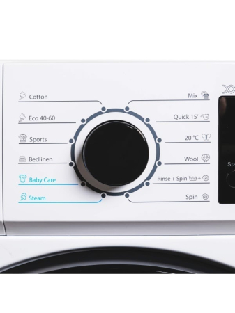 Masina de spalat rufe VIVAX WFL-140712CI, 7kg, 1400 RPM, BLDC Motor Inverter, Clasa A, Steam, Baby Care, Eco, Display digital, Temperatura reglabila, Drum Clean Sterilization, Qucik Wash, Delay Start, 12 Programe, Alb [3]