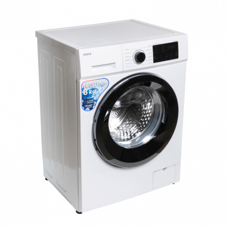 Masina de spalat rufe VIVAX WFL-140812CI, 8kg, 1400 RPM, BLDC Motor Inverter, Clasa A, Steam, Baby Care, Eco, Display digital, Control electronic, Blocare acces copii, Temperatura reglabila, Drum Clean Sterilization, Qucik Wash, Delay Start, 12 Programe, Alb [1]