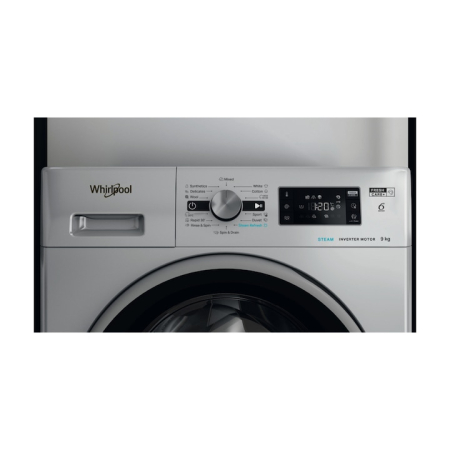 Masina de spalat rufe Whirlpool FFD 9469 SBSV EU, 6th Sense, FreshCare+, Steam Refresh, 9 kg, 1400 rpm, Clasa A, Argintie [3]