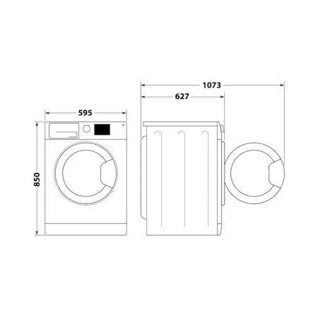 Masina de spalat rufe Whirlpool FFD 9469 SBSV EU, 6th Sense, FreshCare+, Steam Refresh, 9 kg, 1400 rpm, Clasa A, Argintie [4]