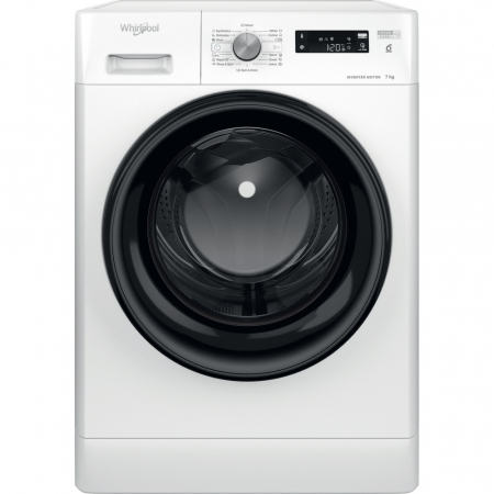 Electrocasnice mari - Masina de spalat rufe Whirlpool FreshCare+ FFS 7259 B EE, 7 kg, 1200 rpm, Clasa B, Tehnologia al-6lea Simt, Motor Inverter, Alb/Negru