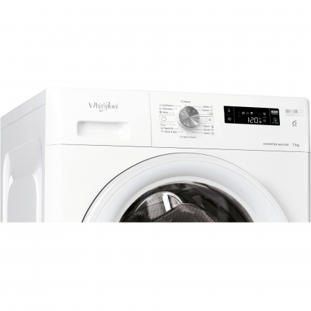 Masina de spalat rufe Whirlpool FreshCare+ FFS7458WEE, 7 kg, 1400 rpm, Clasa B,Tehnologia al 6-lea Simt, Motor Inverter, Alb [4]