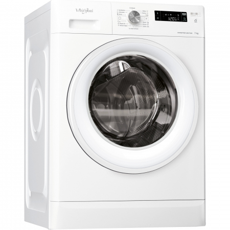 Masina de spalat rufe Whirlpool FreshCare+ FFS7458WEE, 7 kg, 1400 rpm, Clasa B,Tehnologia al 6-lea Simt, Motor Inverter, Alb [1]