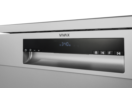 Masina de spalat vase independenta Vivax DW-601472C S , 14 Seturi, 7 programe, Clasa E, Control digital, 60 cm, Argintiu [5]