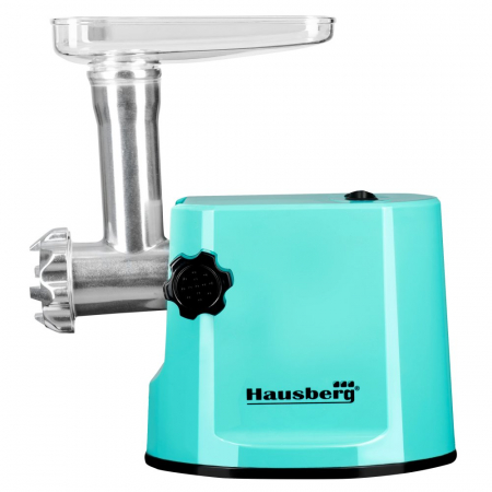 PROMOTII - Masina de tocat electrica Hausberg , HB 3415 ,1000 W + Accesoriu carnati , Turcoaz - RESIGILAT