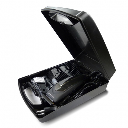 Aparat de tuns Taurus Mithos Avant Plus,15 accesorii, Cutite titanium, Negru/Maro [7]