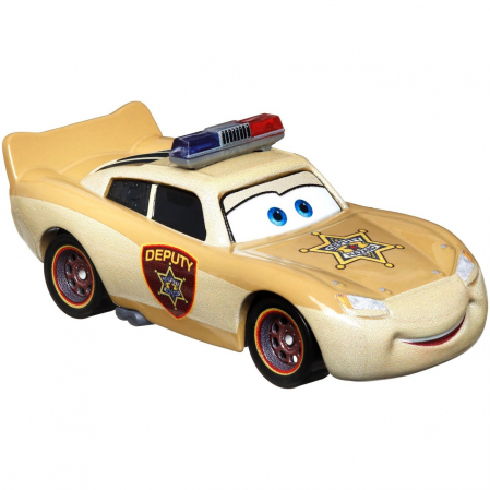 Masinuta Disney Cars 3 - Deputy Hazard Lightning Mcqueen, scara 1:55 [0]