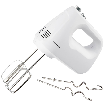Mixer de mana Heinner White Blossom HM-250WHSL, 250W, 6 viteze + Turbo, Alb [1]