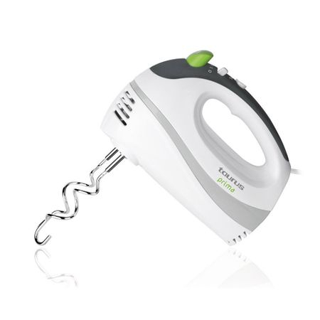 Mixer Taurus Prima, 300W, 5 viteze, functie Turbo, 2 teluri, 2 carlige, Alb/Verde [5]