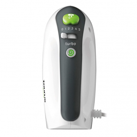 Mixer Taurus Prima, 300W, 5 viteze, functie Turbo, 2 teluri, 2 carlige, Alb/Verde [2]