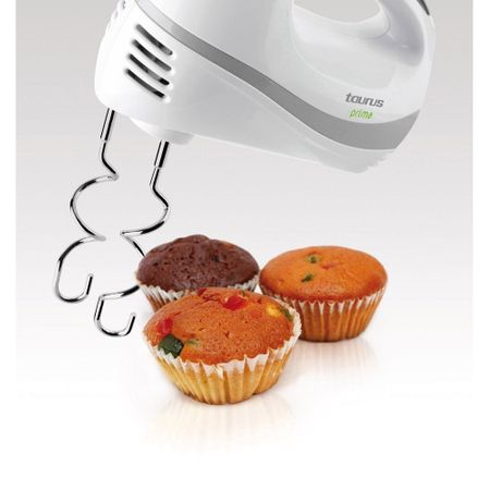 Mixer Taurus Prima, 300W, 5 viteze, functie Turbo, 2 teluri, 2 carlige, Alb/Verde [7]
