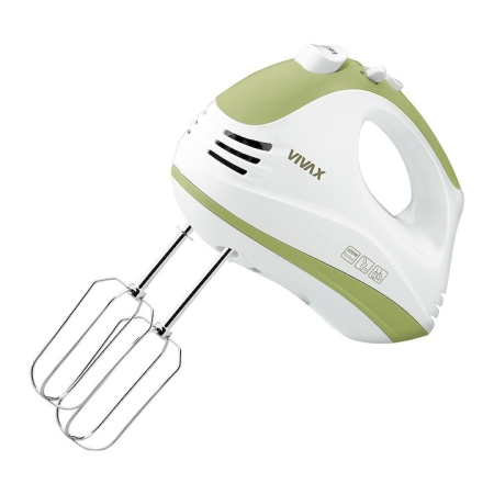Blendere si mixere - Mixer de mana Vivax HM-303WG, 300 W, 5 viteze, functie turbo, Alb