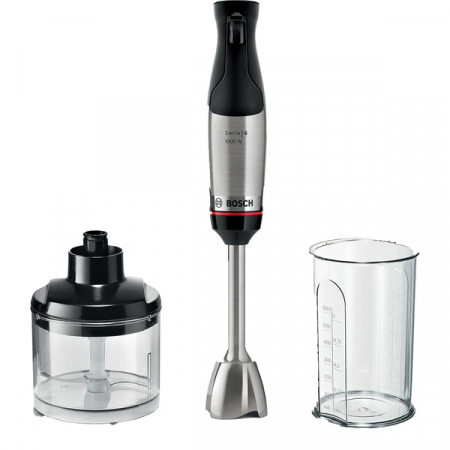 Mixere - Mixer vertical BOSCH ErgoMaster MSM6M620, 0.6l, 1000W, viteza, variabila, negru-argintiu