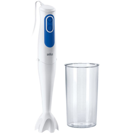 Mixer vertical Braun MQ3000WH SMOOTHIE 700 W, Pahar gradata 600ml, Alb/Albastru [1]