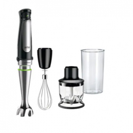 PROMOTII - Mixer vertical Braun Multiquick MQ7025X, 1000W, 0.6l, viteza variabila, Argintiu/Negru