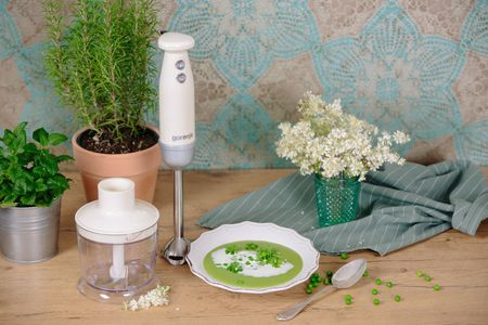 Mixer vertical GORENJE Retro Colection HBX603RL, 0.8 l, 600W, bej-argintiu [1]