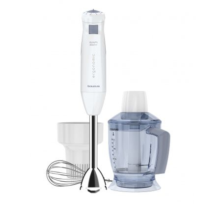 Blendere si mixere - Descriere Mixer Bapi 850 PLus, 850 W, 20 de viteze, buton Puls, Cutit cu 4 lame, Bol 1 L, Alb