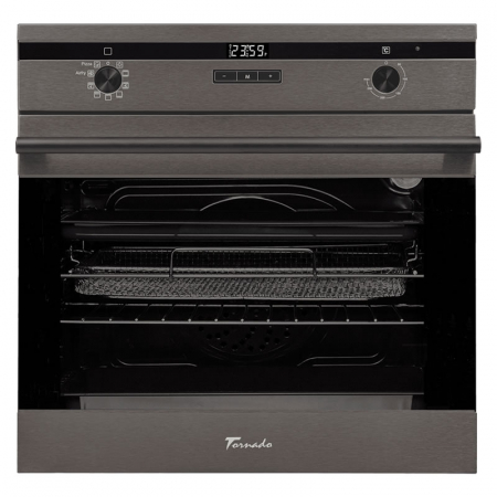 Pachet Cuptor electric incorporabil Tornado Eclipse, Dark Inox + Plita incorporabila Tornado Eclipse, Dark Inox [1]