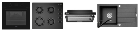 Cuptoare electrice - Pachet Pyramis 41P, 69 l, 8 functii, Clasa A