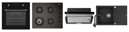 Cuptoare electrice - Pachet Pyramis 59P, 69 l, 8 functii, Clasa A