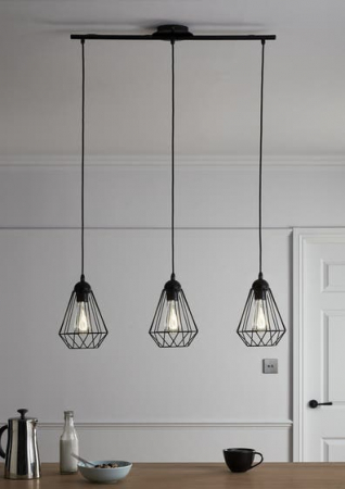 Pendul GLS, negru 3 x 60 W • GoodHome Smertrio [3]