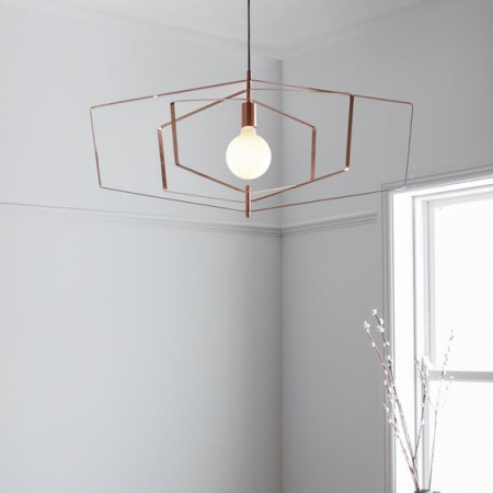Pendul sfera, aramiu, 1 x 42 W • GoodHome Nedoki [1]