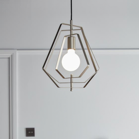 Casa & Gradina - Pendul sfera, argintiu, 1 x 42 W • GoodHome Nedoki