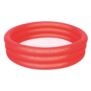 Casa & Gradina - Piscina gonflabila pentru copii cu 3 inele, rosie, 102 x 25 cm, capacitate 100 L, ATS